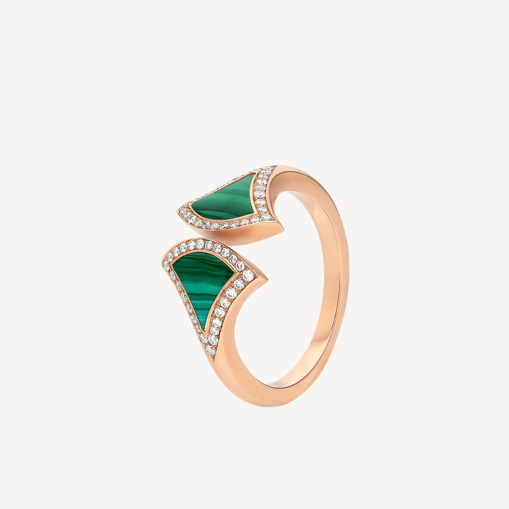 Bvlgari Dream Malachite 18K Gold Ring