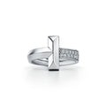 Tiffany Narrow Pave 18K Gold Ring