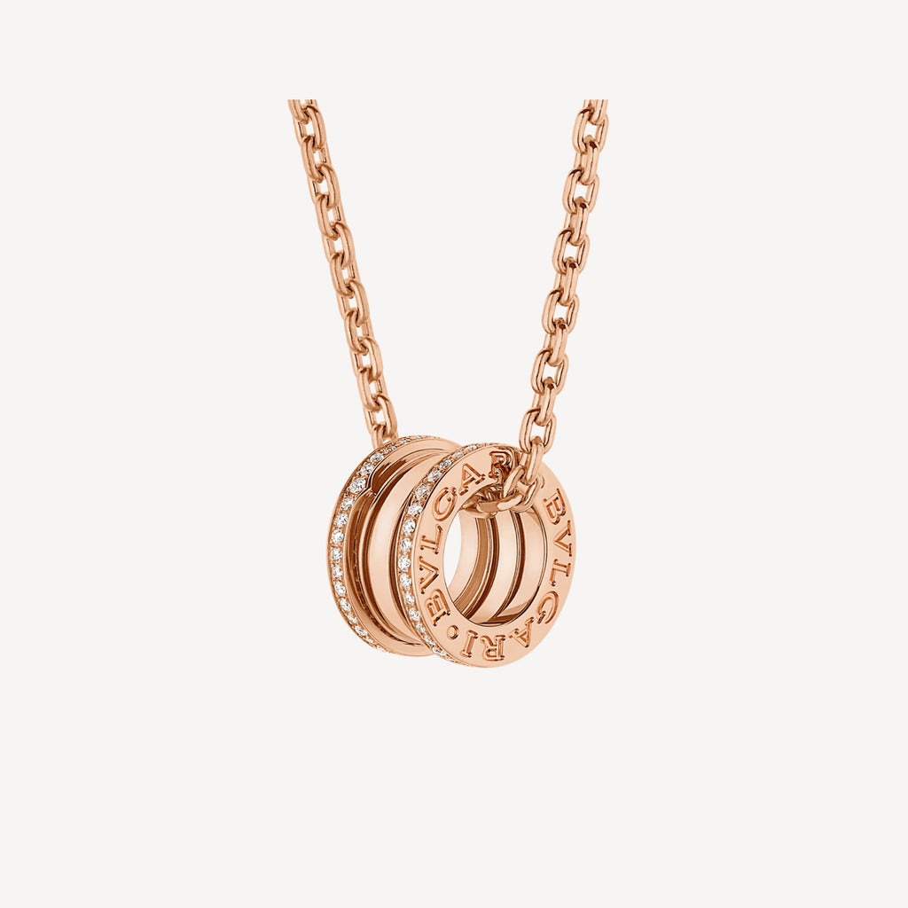 B.zero1 Pave Diamonds 18K Gold Necklace
