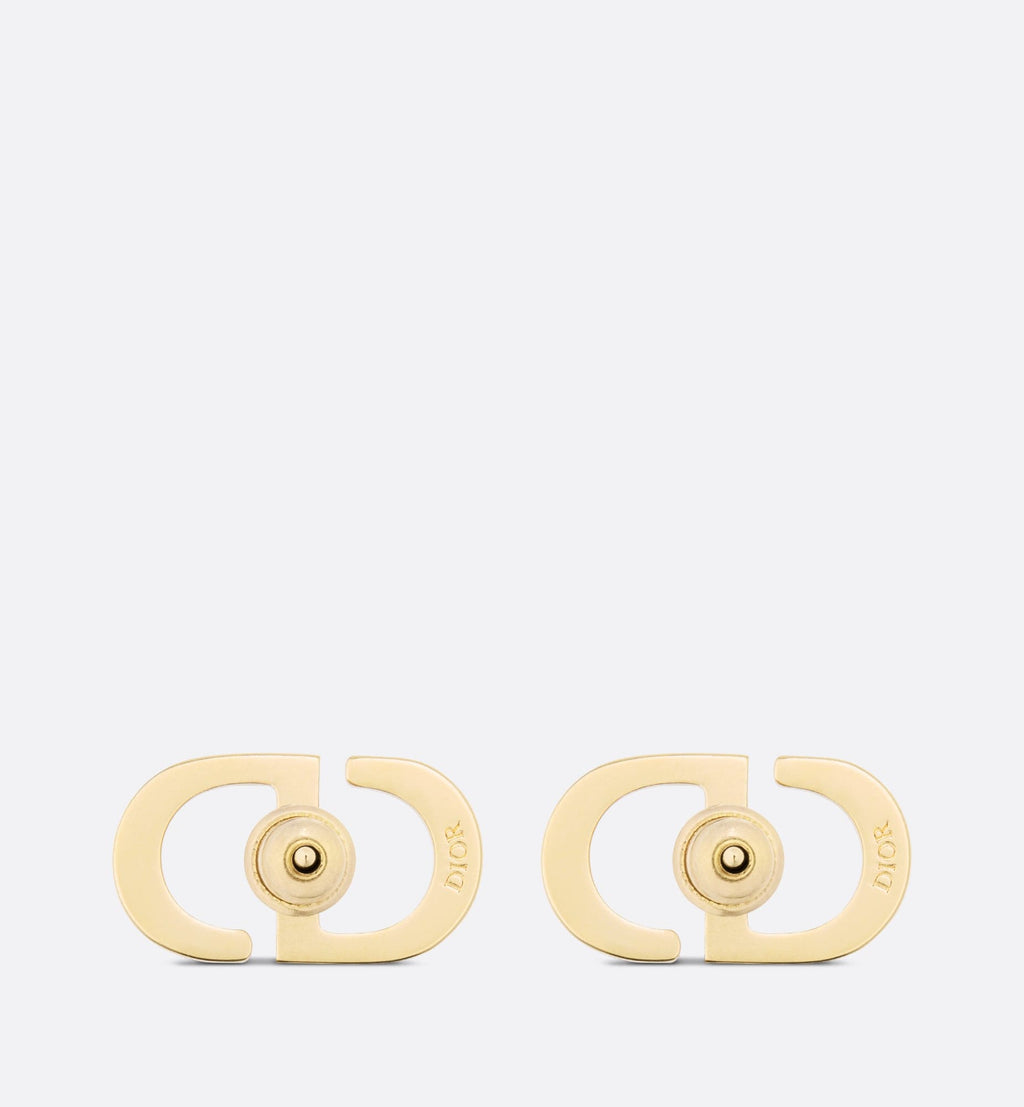 Dior Petit Stud Fuchsia Crystals 18K Gold Earrings