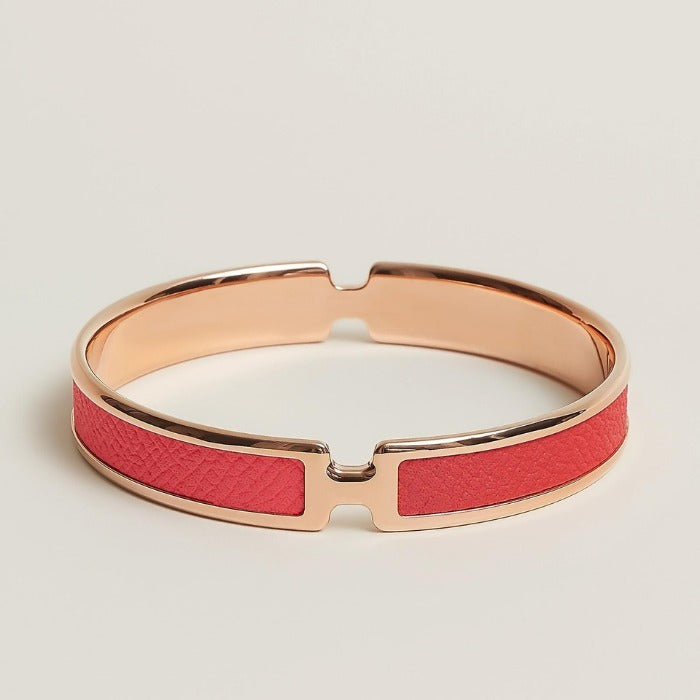 Hermes Olympe Red 18K Gold Bracelet