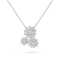 Three Flowers Lotus 18K Gold Necklace