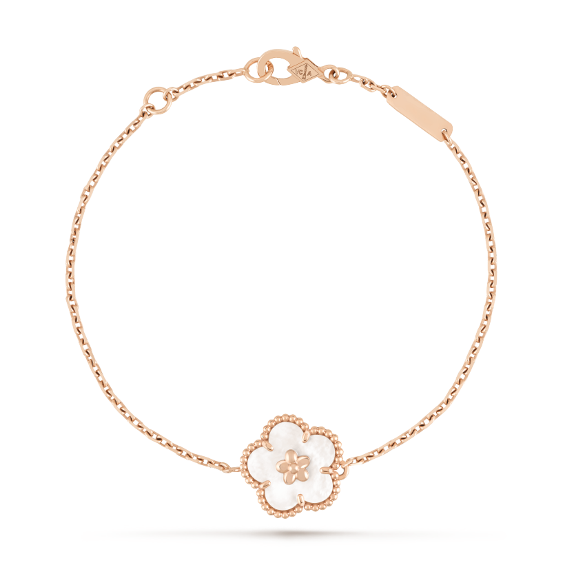 Lucky Spring Plum Blossom 18K Gold Bracelet