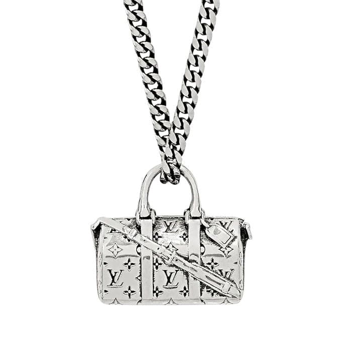 Louis Vuitton Monogram Chain Bag 18K Gold Necklace