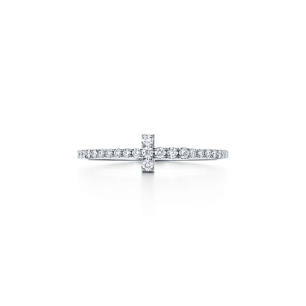 Tiffany Diamond Wire 18K Gold Ring