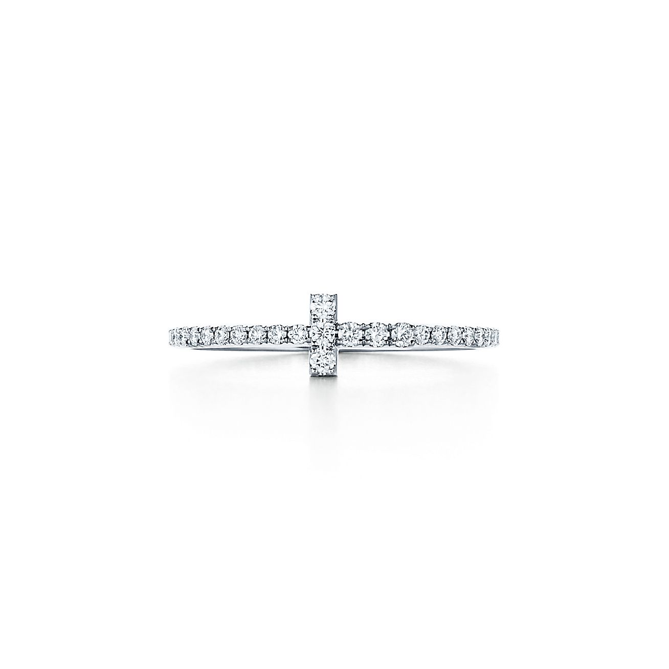 Tiffany Diamond Wire 18K Gold Ring