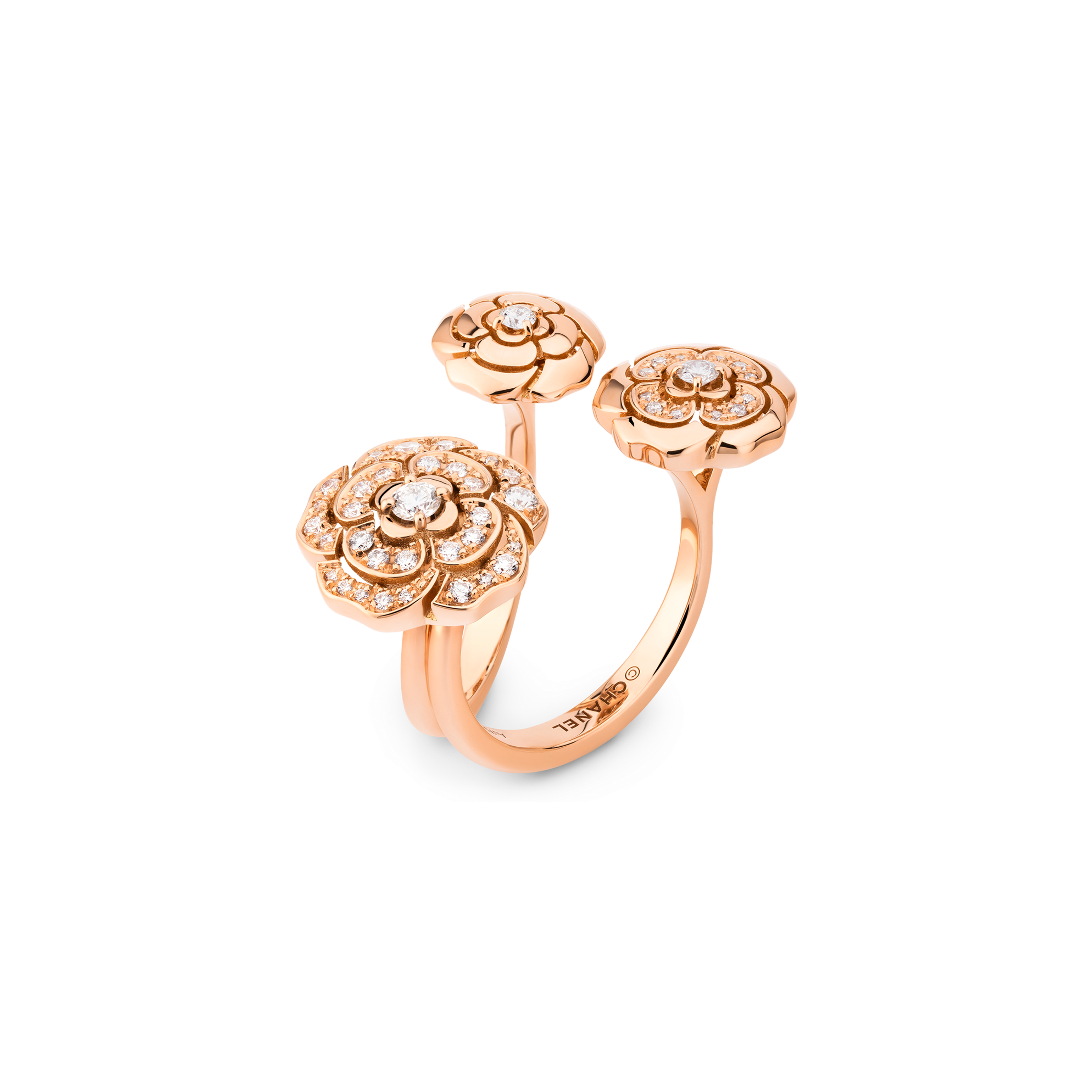 Chanel Extrait De Cam ̈¦lia 18K Gold Ring