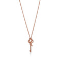 Tiffany Keys Woven Diamonds Medium 18K Gold Necklace