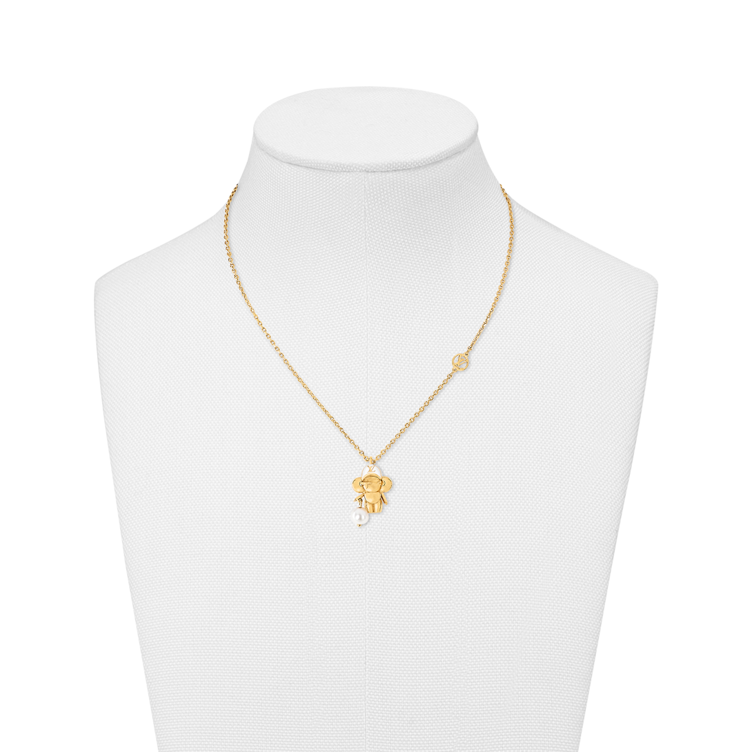Louis Vuitton Vivienne 18K Gold Necklace