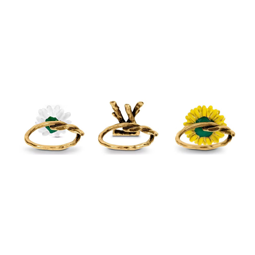Louis Vuitton Gardening Set of Three 18K Gold Ring