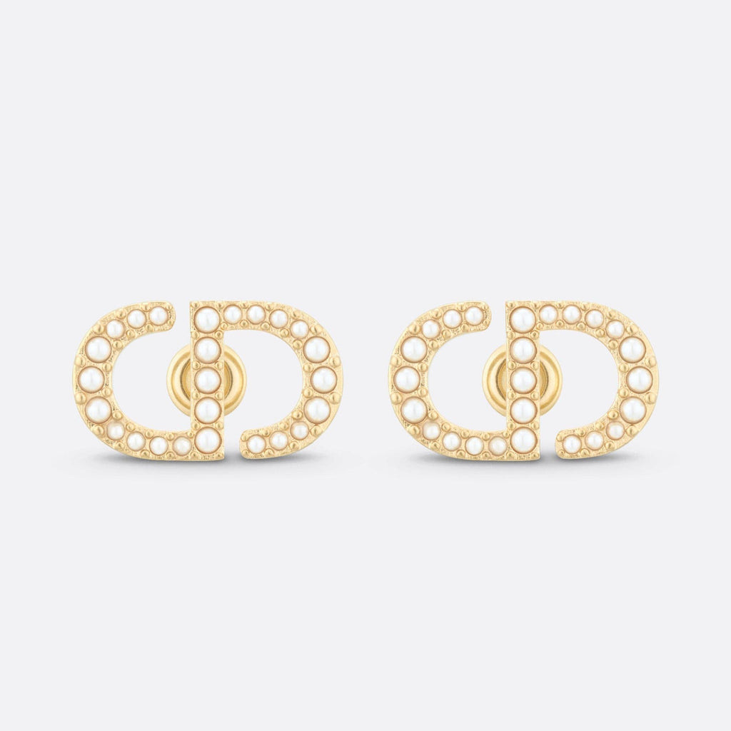 Dior Petit Stud 18K Gold Earrings