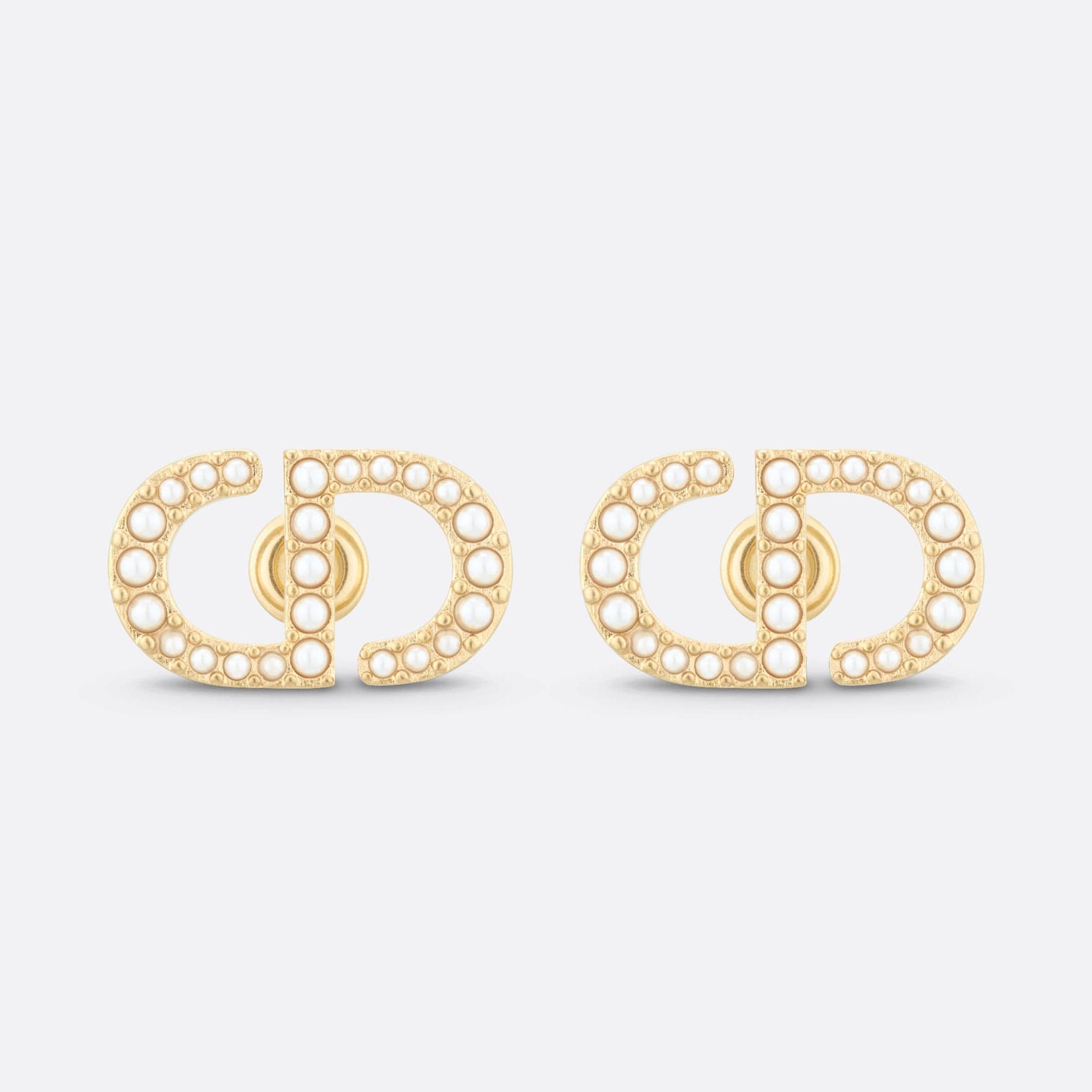 Dior Petit Stud 18K Gold Earrings