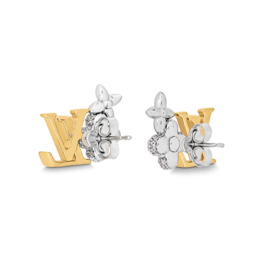 Louis Vuitton Gram 18K Gold Earrings