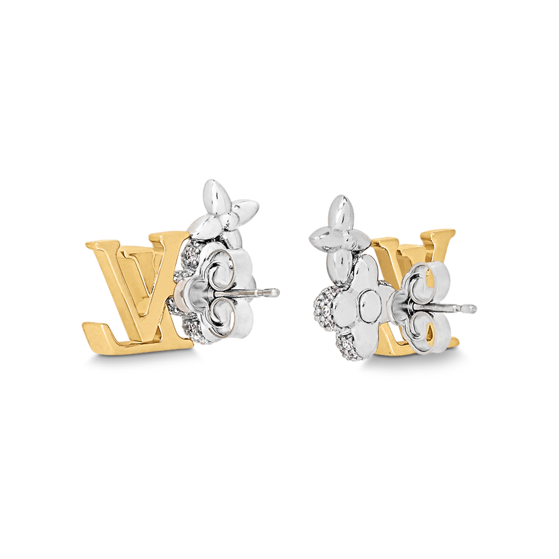 Louis Vuitton Gram 18K Gold Earrings
