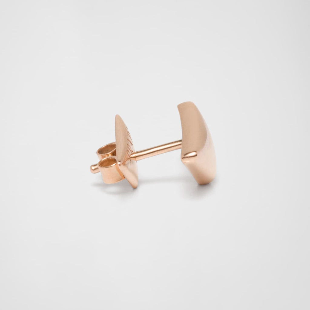 Prada Triangle 18K Gold Earrings