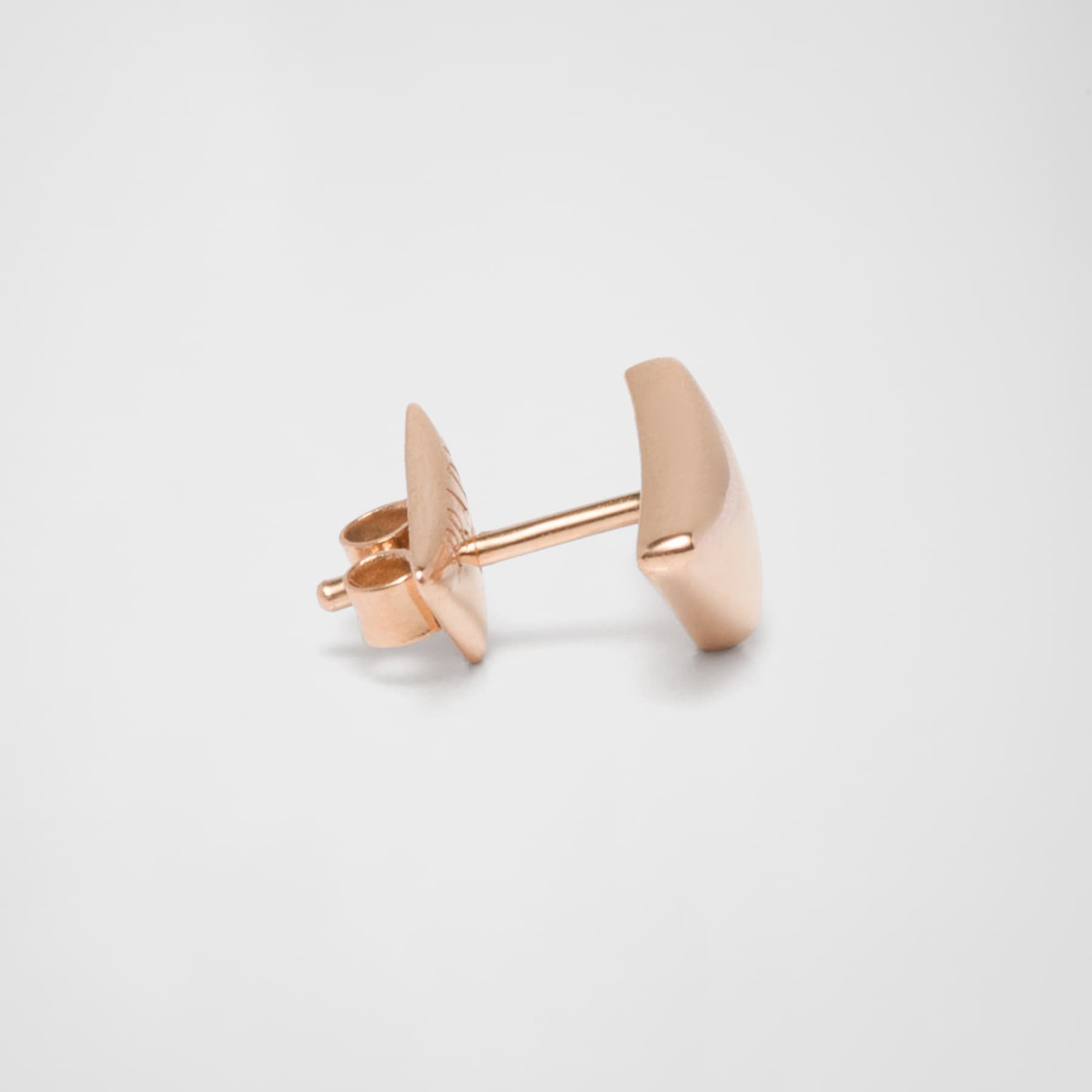 Prada Triangle 18K Gold Earrings