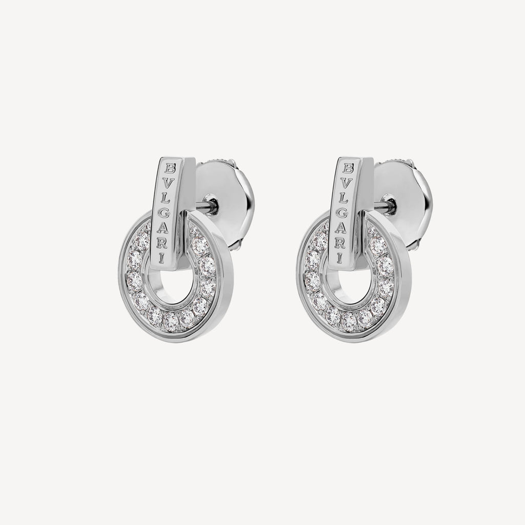 Bvlgari 18K White Gold Earrings