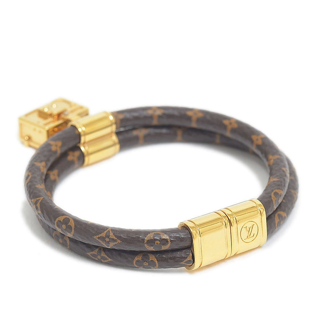 Louis Vuitton Brassie Quipu It Twice Trunk Motif 18K Gold Bracelet