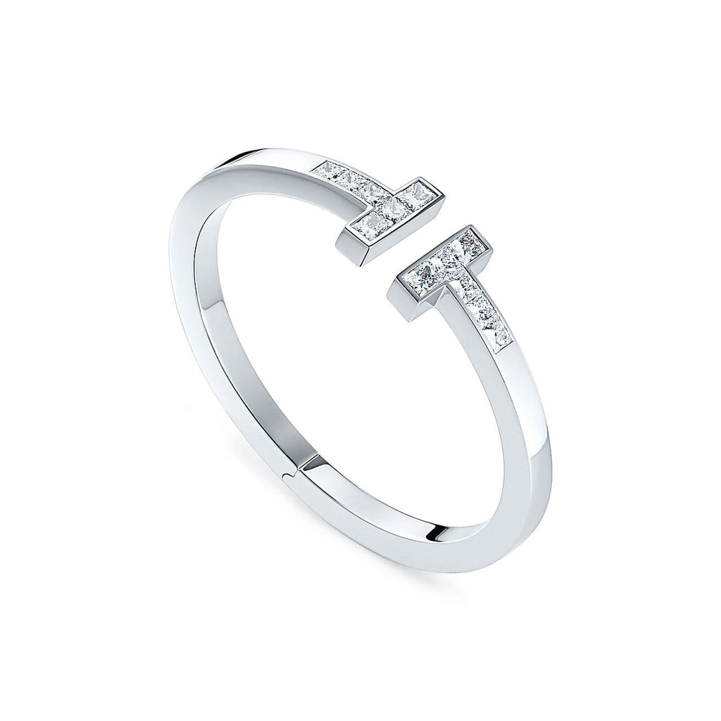 Tiffany Diamond Square 18K Gold Bracelet