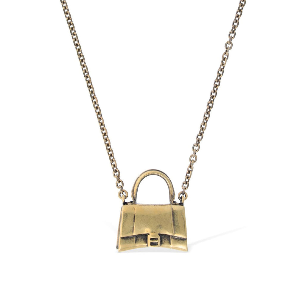 Balenciaga Hourglass Bag 18K Gold Necklace