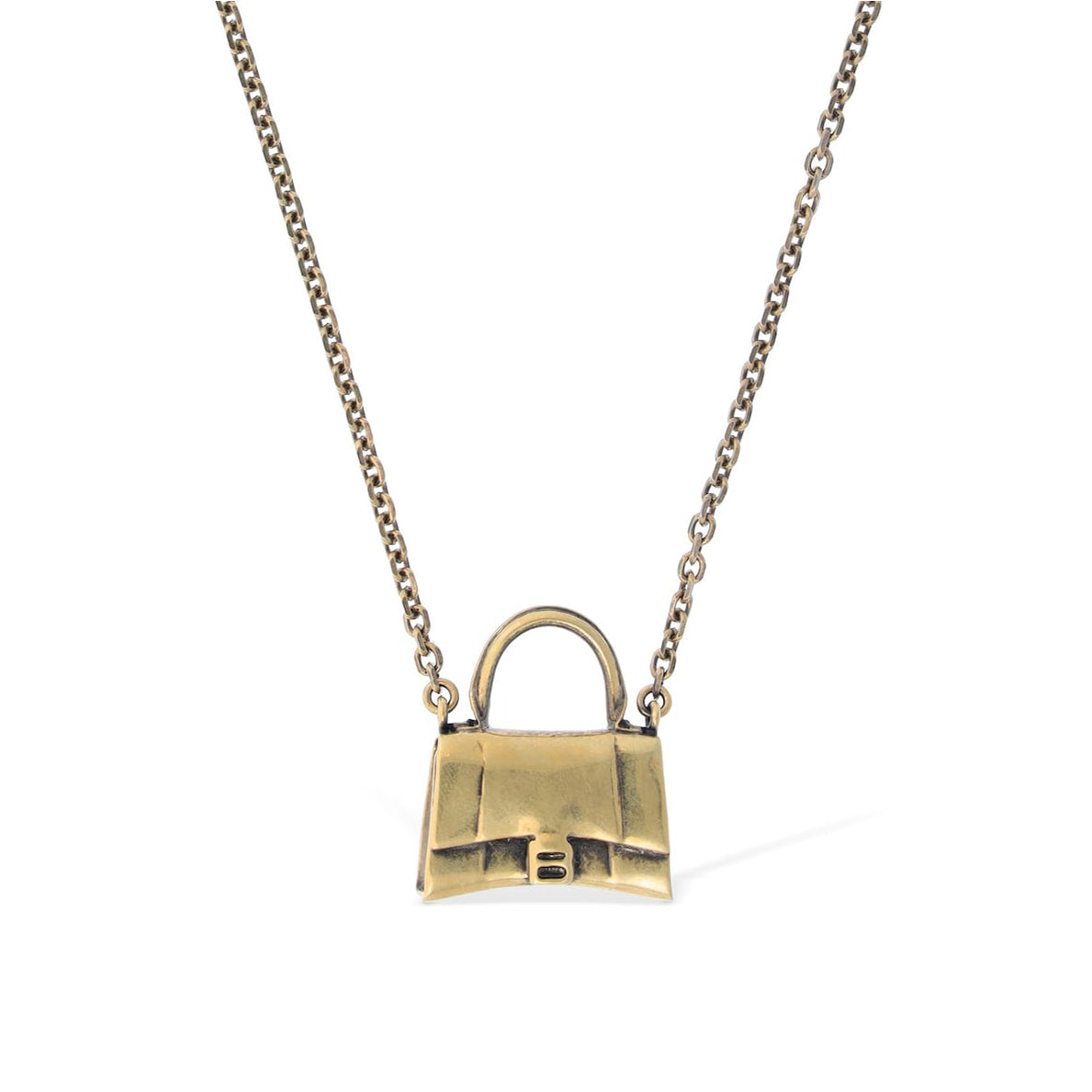 Balenciaga Hourglass Bag 18K Gold Necklace