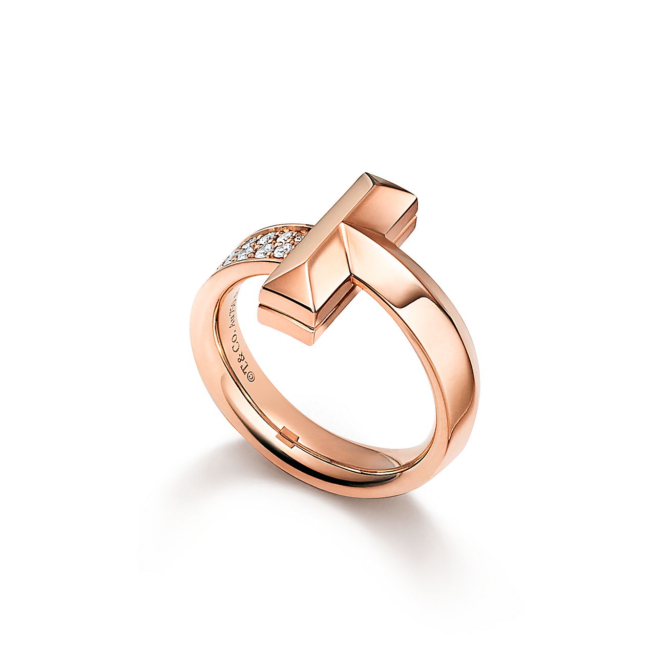 Tiffany T1 Diamonds 18K Gold Ring
