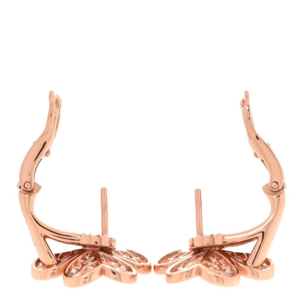 Frivole Pink Sapphire 18K Gold Earrings