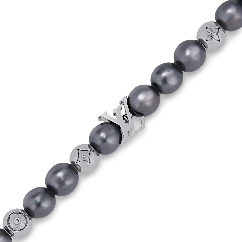 Louis Vuitton Monogram Pearls 18K Gold Bracelet
