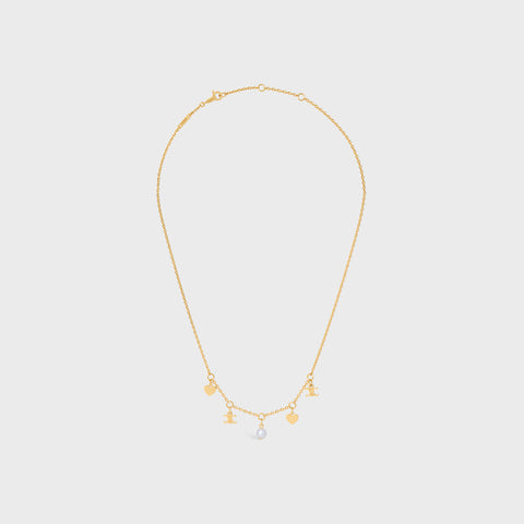 Celine Pearl 18K Gold Necklace