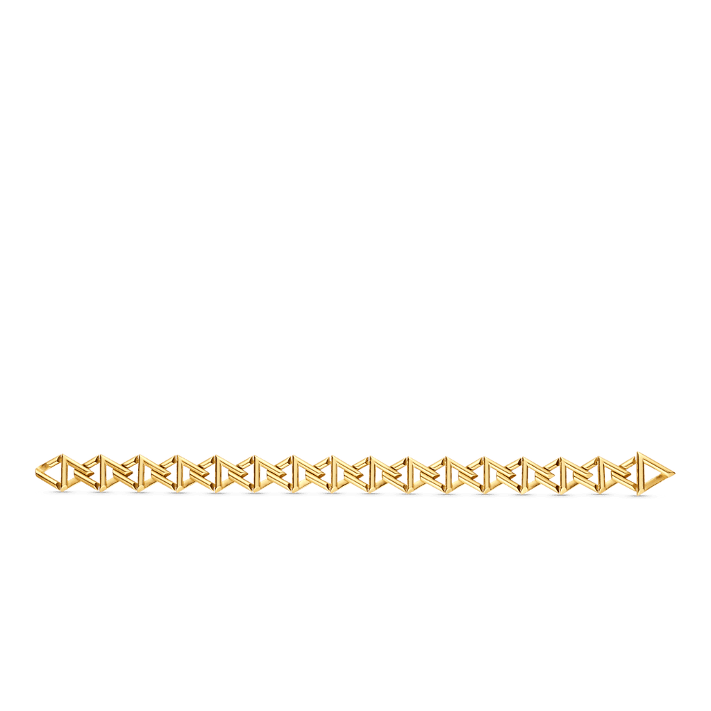 Louis Vuitton Volt Curb Chain Large 18K Gold Bracelet