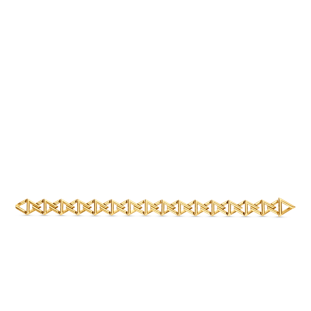 Louis Vuitton Volt Curb Chain Large 18K Gold Bracelet
