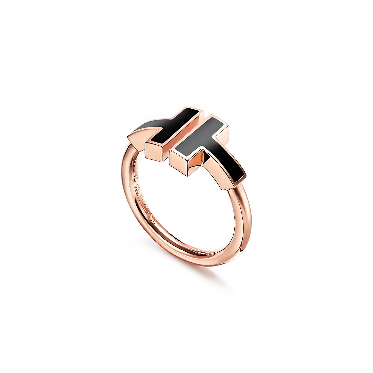 Tiffany Black Onyx Wire 18K Gold Ring