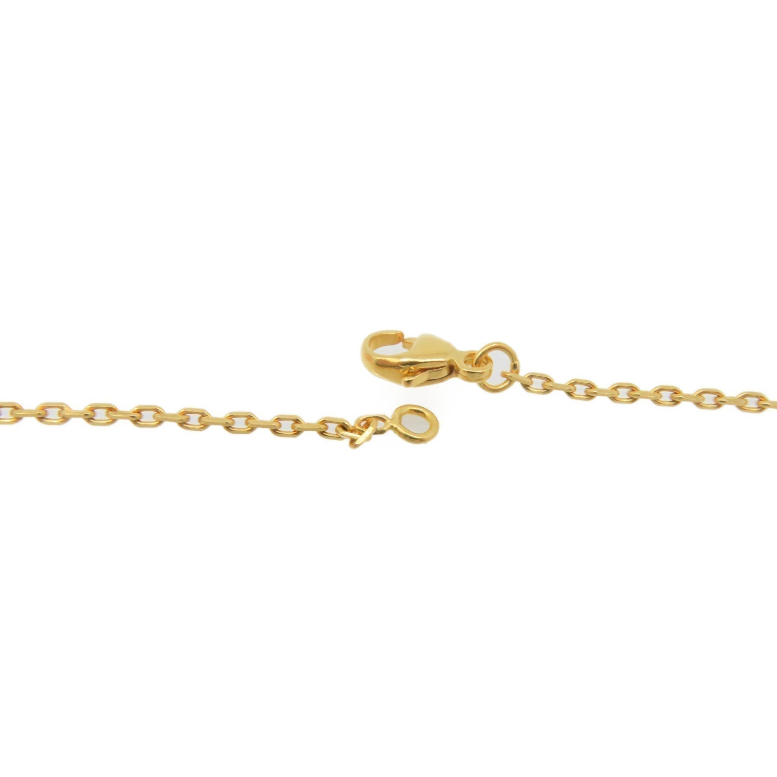 Hermes Mini Pop Grey 18K Gold Necklace