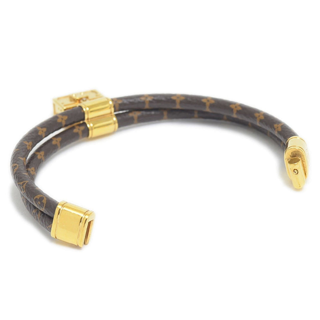 Louis Vuitton Brassie Quipu It Twice Trunk Motif 18K Gold Bracelet