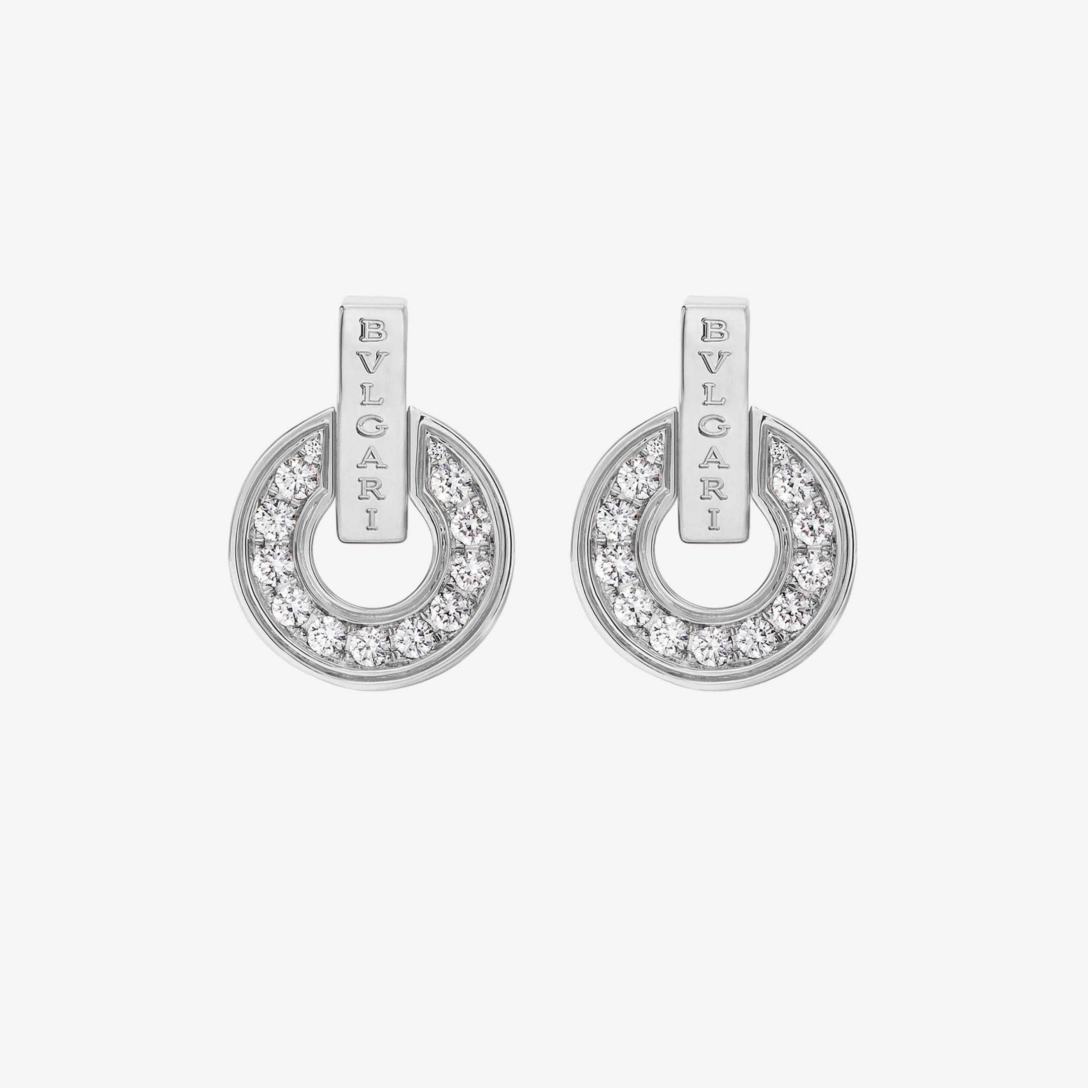 Bvlgari 18K White Gold Earrings
