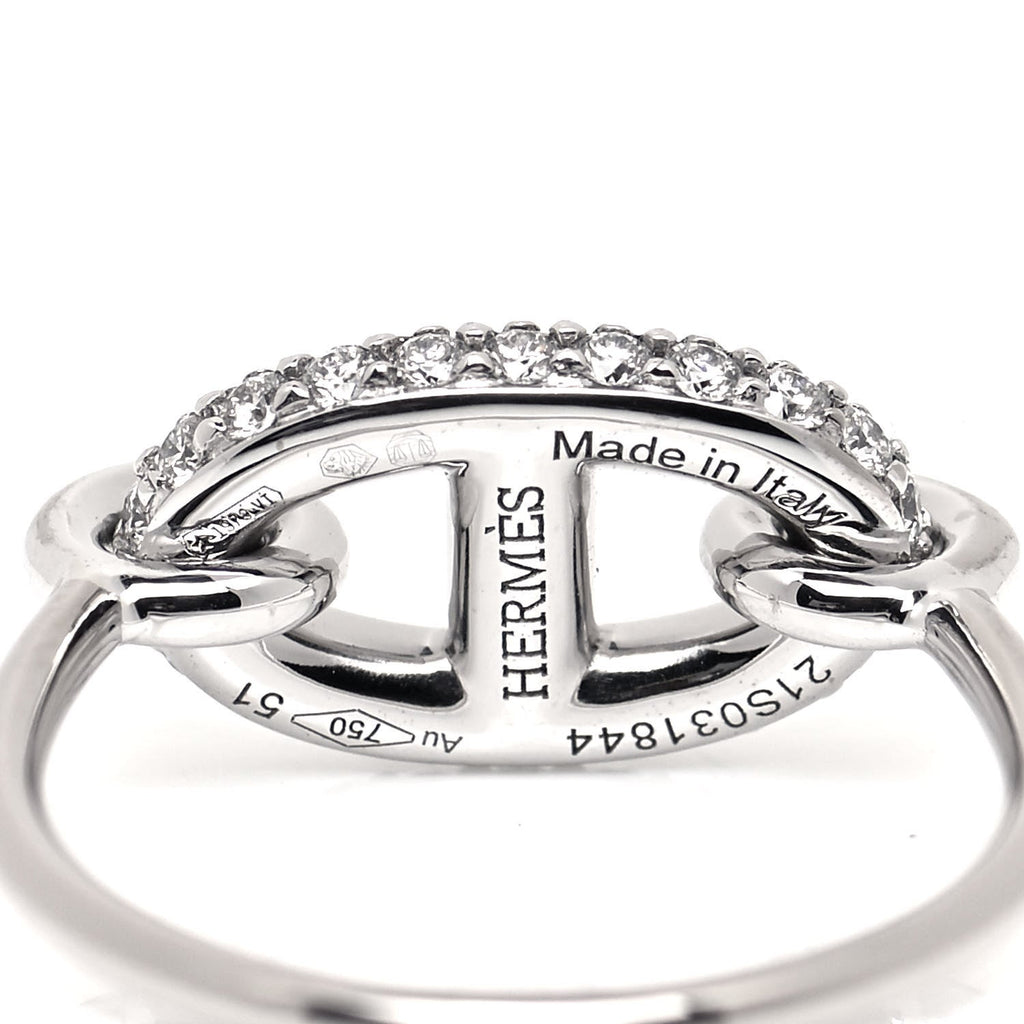 Hermes Farandole Diamond 18K Gold Ring
