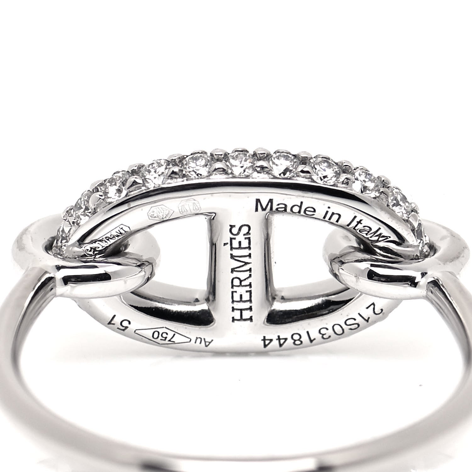 Hermes Farandole Diamond 18K Gold Ring