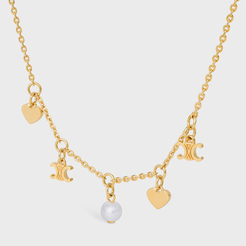 Celine Pearl 18K Gold Necklace