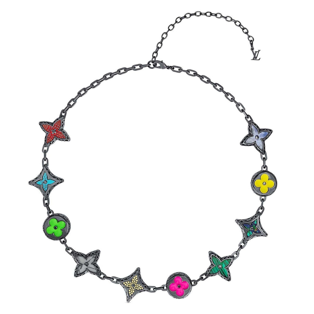 Louis Vuitton MNG Big Party 18K Gold Necklace