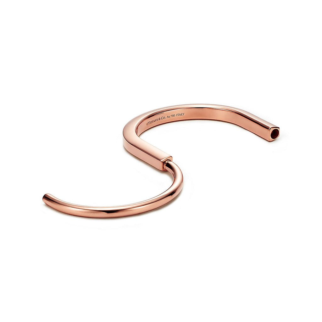 Tiffany Lock Bangle 18K Gold Bracelet