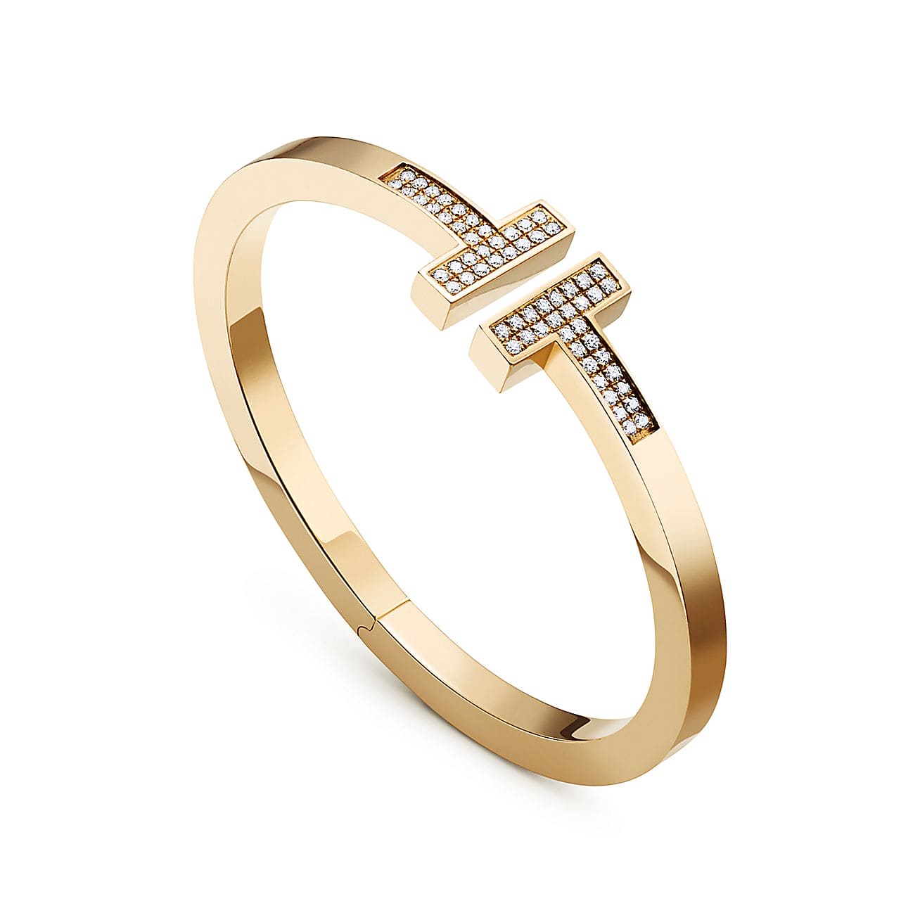Tiffany Diamond Square 18K Gold Bracelet