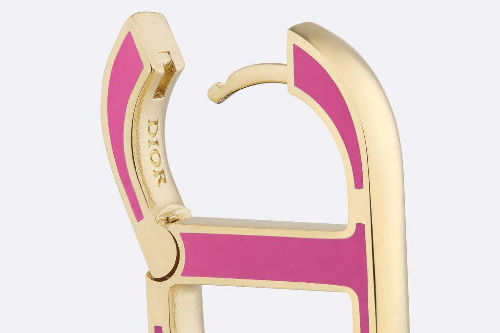 Dior 30 Montaigne Rani Pink 18K Gold Earrings