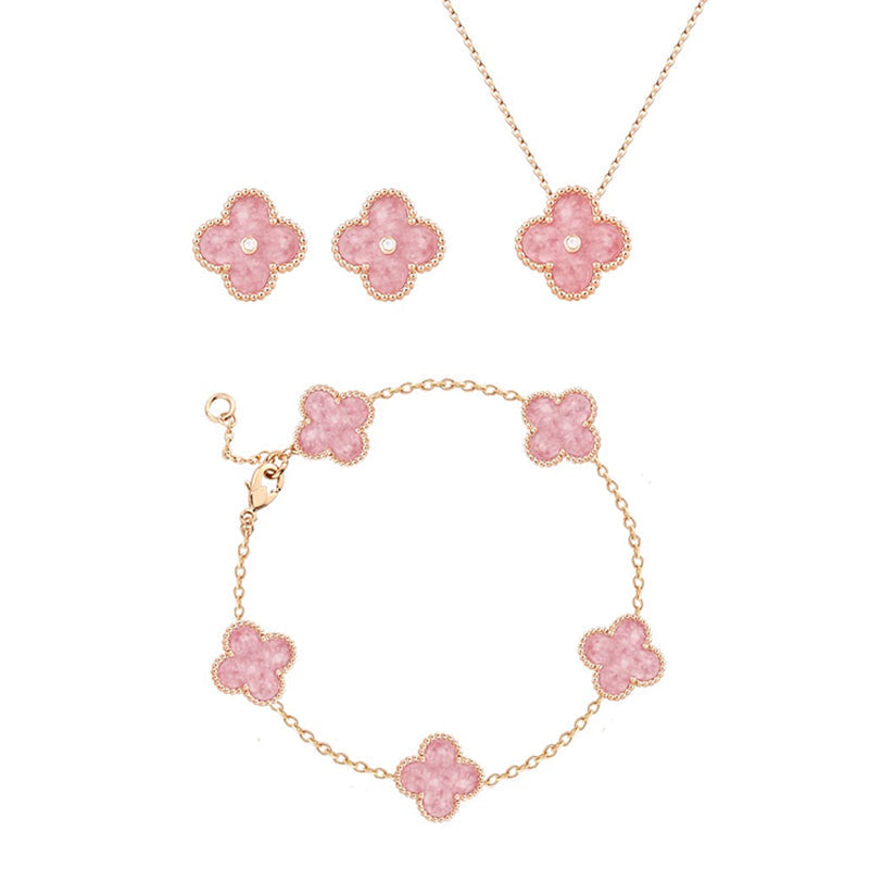 Pink Clover Bracelet