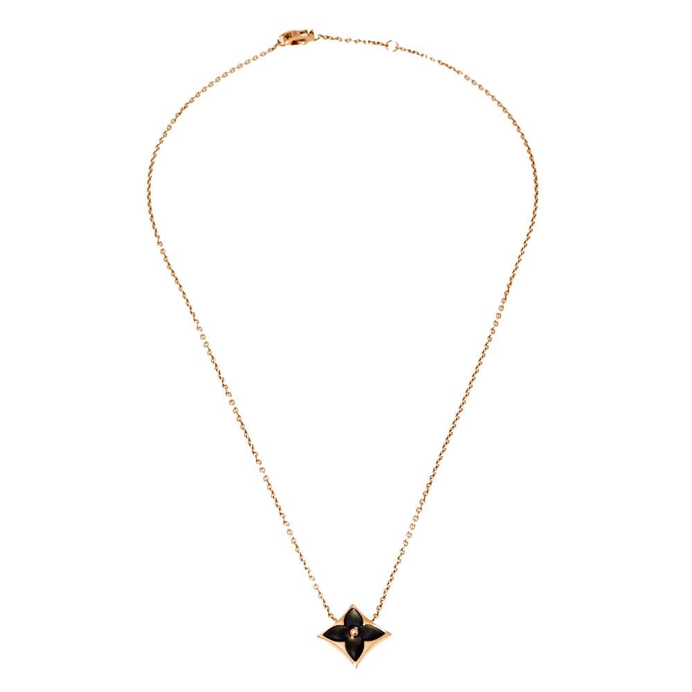 Louis Vuitton Color Blossom 18K Gold Necklace