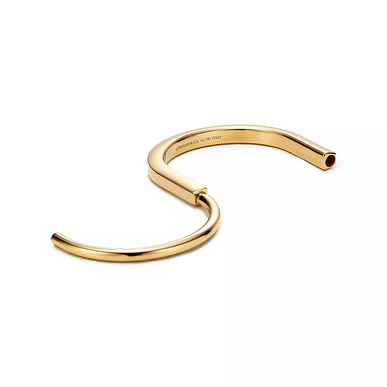 Tiffany Lock Bangle 18K Gold Bracelet