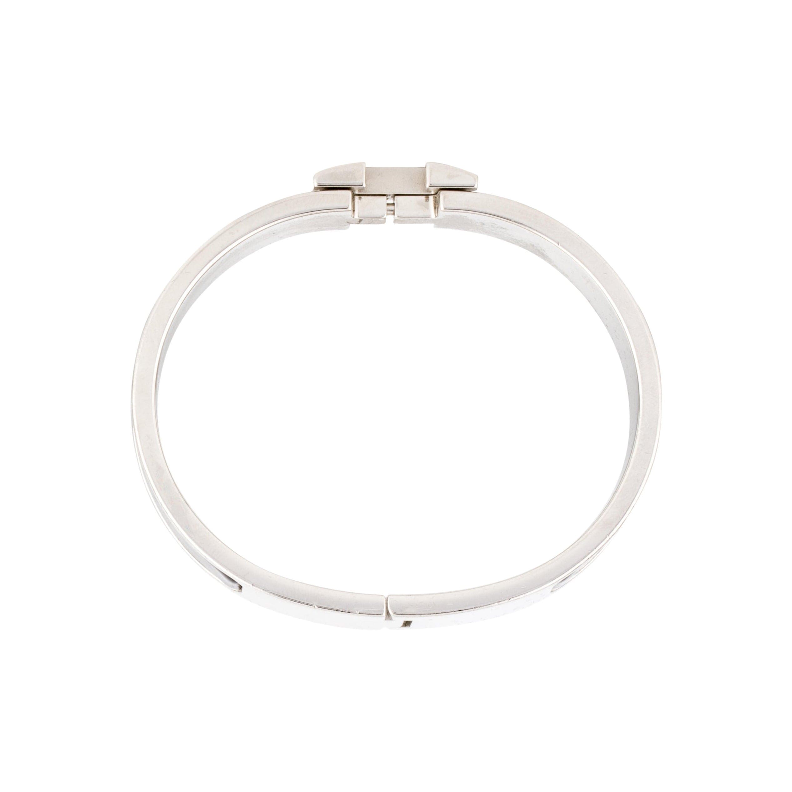 Hermes Clic Black 18K Gold Bracelet