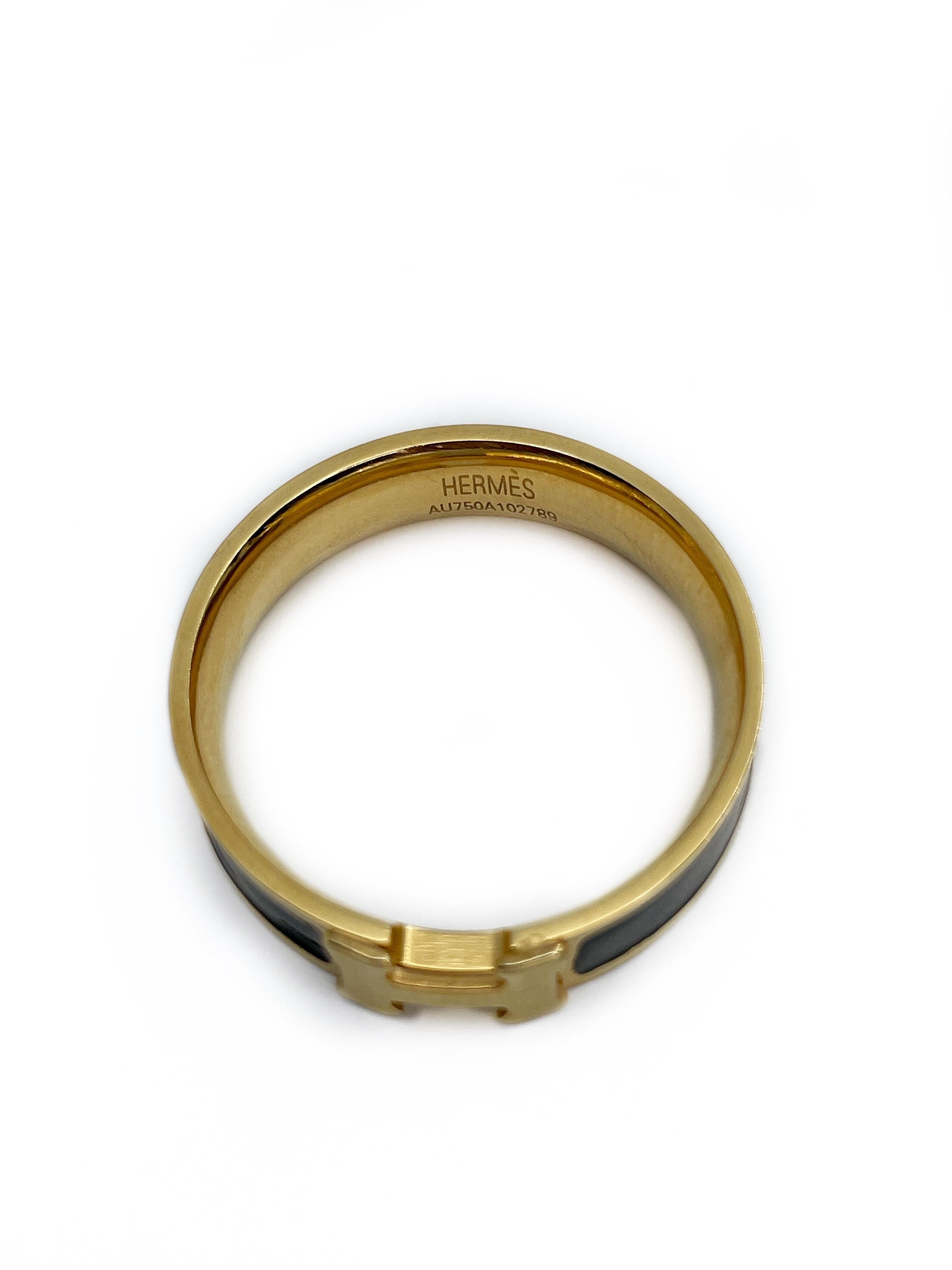 Hermes Vintage Clic 18K Gold Ring
