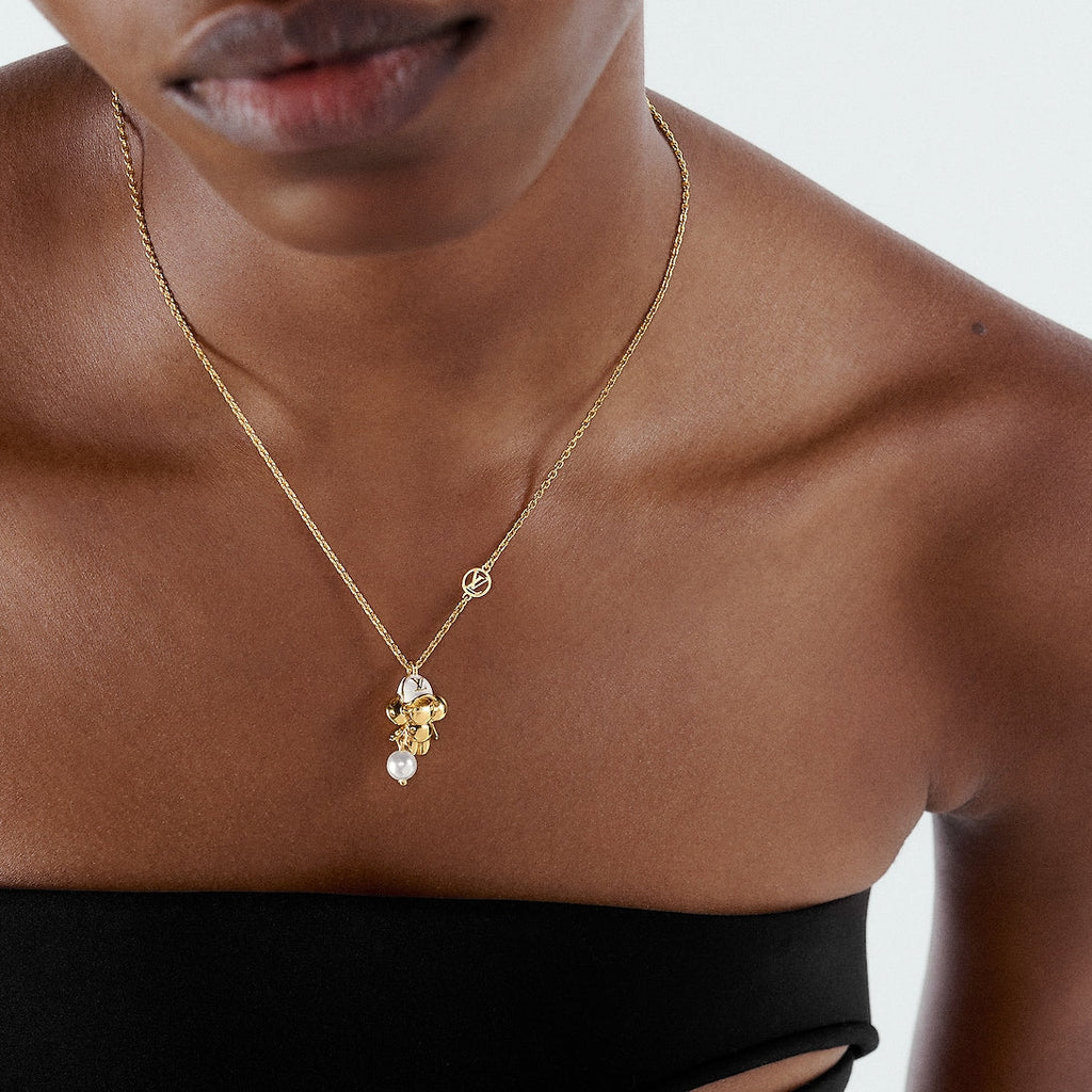 Louis Vuitton Vivienne 18K Gold Necklace