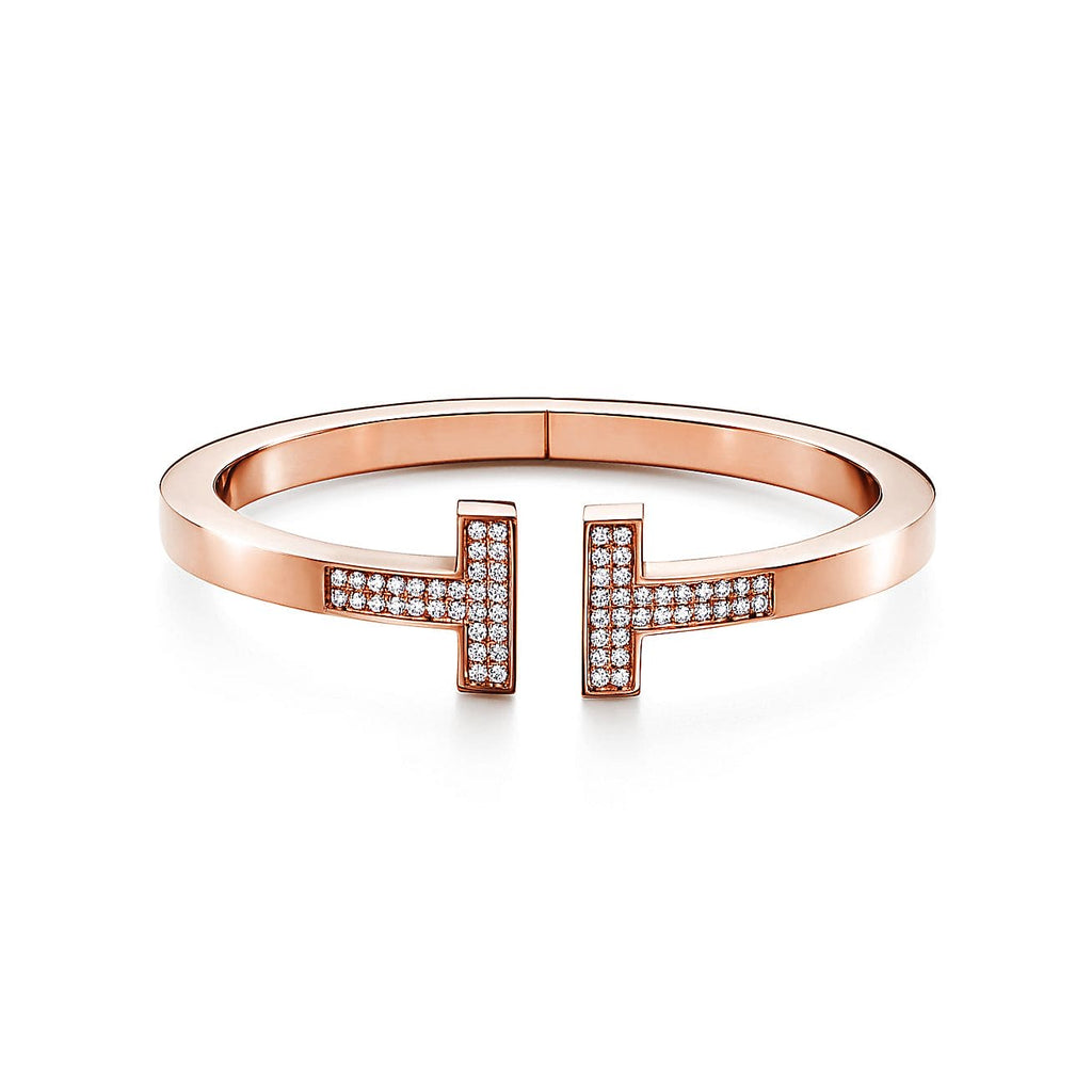 Tiffany Diamond Square 18K Gold Bracelet