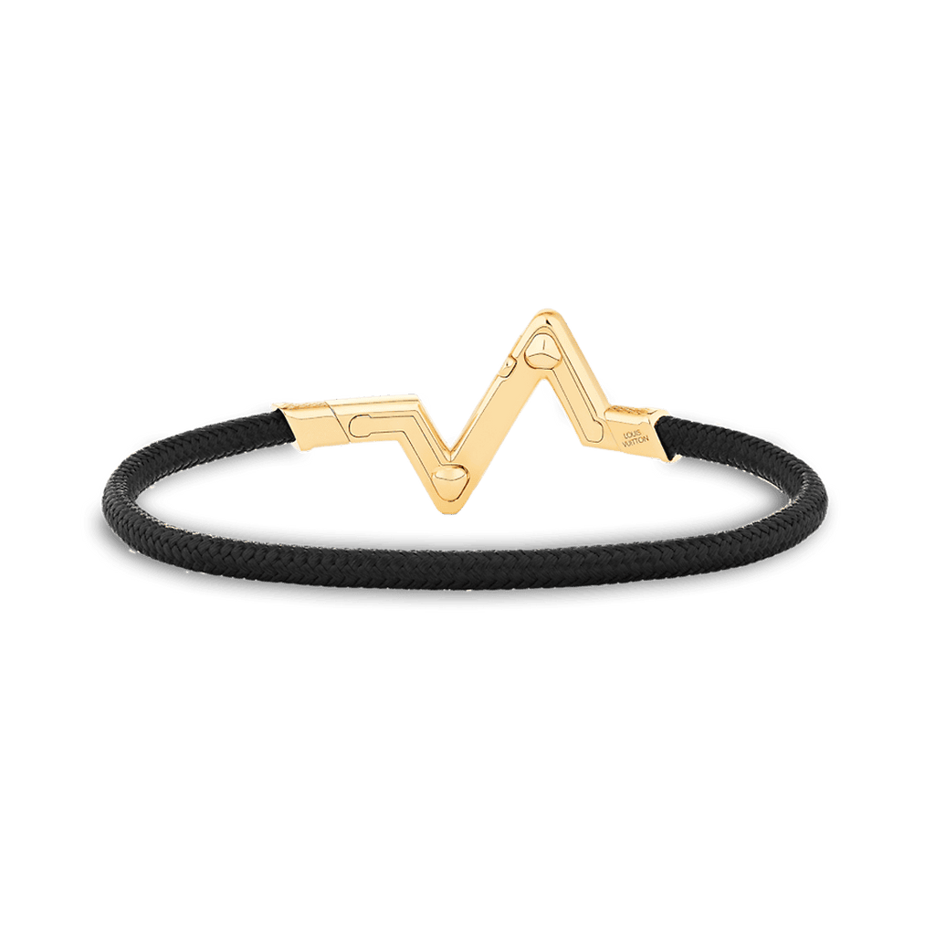 Louis Vuitton Volt Upside Down Play Black 18K Gold Bracelet